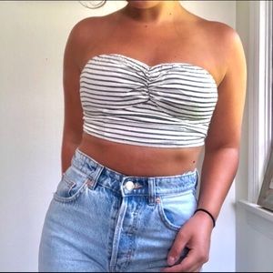 American Eagle striped tube top
